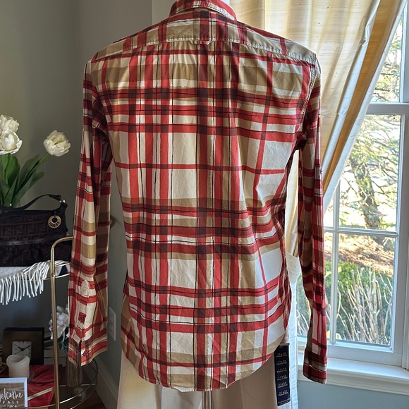 Burberry Brit Men's Nova Check Plaid Long Sleeve Button Down Shirt - Picture 4 of 5